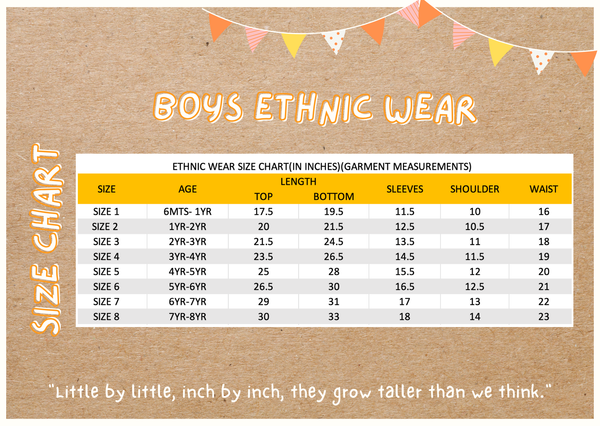 Little Blooms- Ethnic Wear Boys