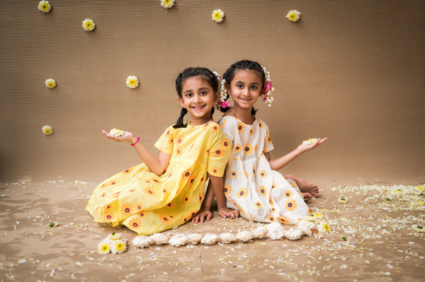 Lane of Dreams (Yellow)- Cotton Dress