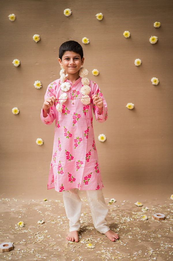 Lane of Happiness (Pink)- Boys Ethnic Wear