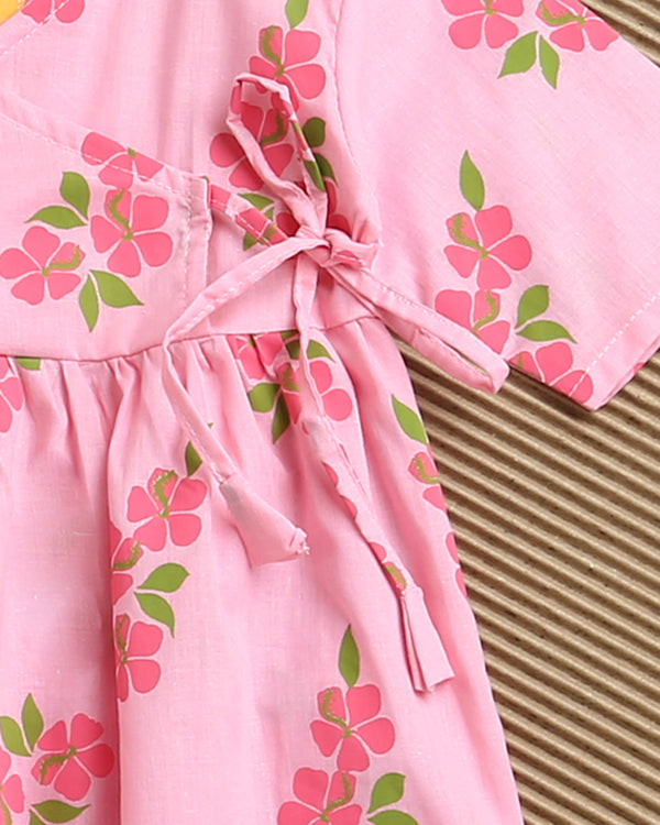 Lane of Happiness (Pink) - Girls Ethnic Wear