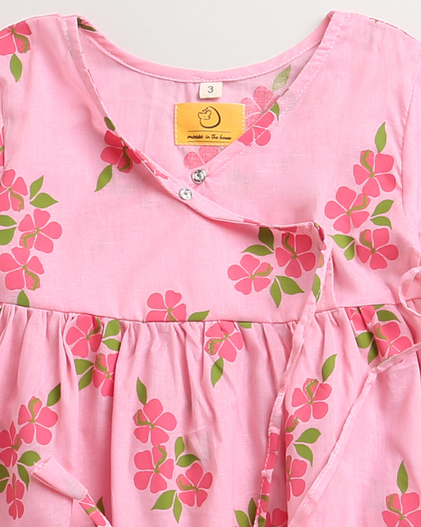 Lane of Happiness (Pink) - Girls Ethnic Wear