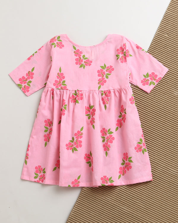 Lane of Happiness (Pink) - Girls Ethnic Wear