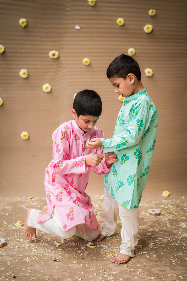 Lane of Happiness (Pink)- Boys Ethnic Wear