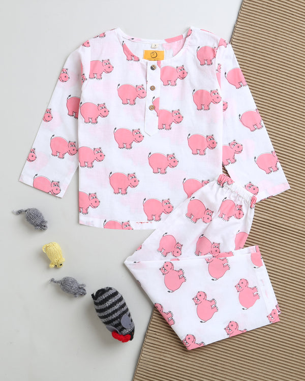The Cheerful Hippo pink