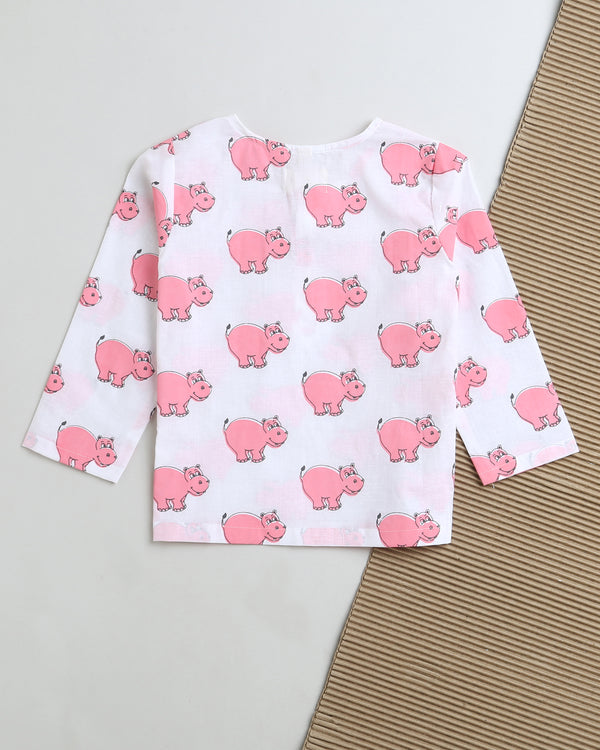 The Cheerful Hippo pink