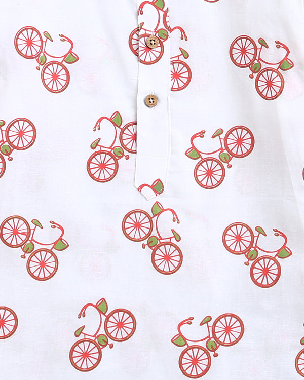 The Red Bicycle- Unisex Nightdress