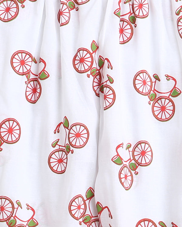 The Red Bicycle- Unisex Nightdress