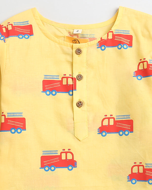 The Fighter Fire truck- Unisex Nightdress