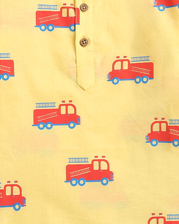 The Fighter Fire truck- Unisex Nightdress