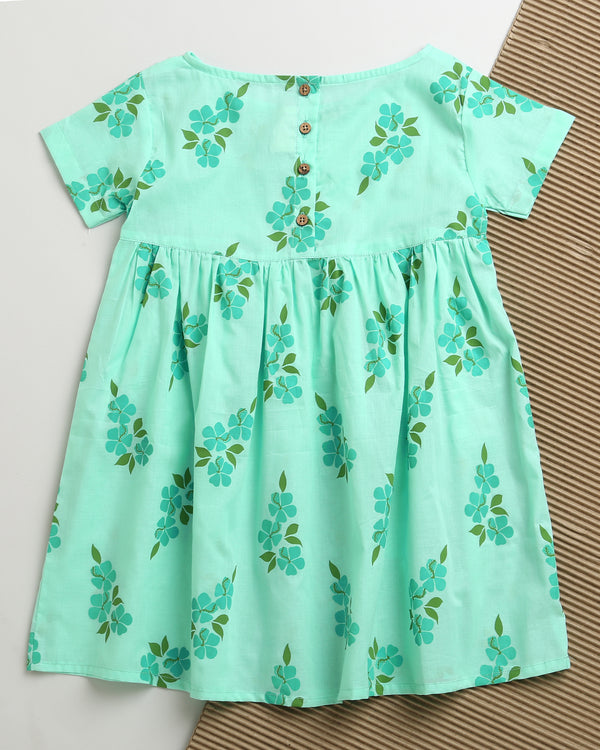 Lane of Happiness (Blue)- Cotton Frock